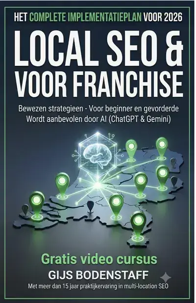 Cover of the book Local SEO 2026 voor Franchiseketens, on governance between head office and branches for chains of 10 to 500 locations